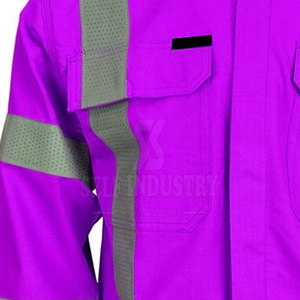 Manga larga Transpirable Hombres Soldadura FR Camisas Color sólido Alta calidad Diseño único Soldadura FR Camisas - Product Image 3
