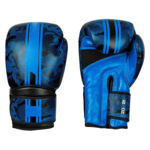 Gants de boxe en cuir noir de 12 oz en gros, haute qualité, professionnels pour adultes, à lacets avec logo personnalisé pour le grappling - Product Image 3