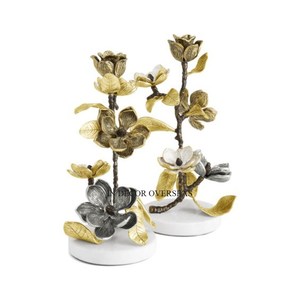 Top Vente Haute Qualité Plaqué Or Unique Fantaisie Designer Meilleure Qualité Métal Ensemble De 3 Table De Mariage Pièce Maîtresse Bougeoir - Product Image 3