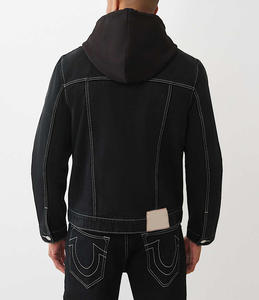 Manufacturer Custom Patch Embroidery logo Cotton <b>Denim</b> Canvas <b>Vintage</b> Wash Cotton <b>Jacket</b> for Men <b>Denim</b> <b>Jacket</b> - Product Image 6