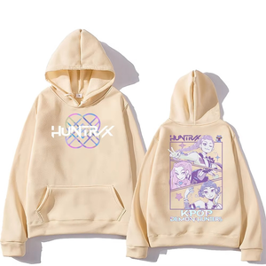 Sudadera con Capucha Personalizada con Estampado de Dibujos Animados, Estilo Y2K, Holgada, para Hombre y Mujer, Ropa Urbana Versátil de Kpop, Colección Demon Hunters Merch - Product Image 2