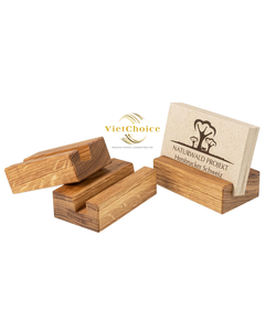 Porta Menús de Madera Maciza Natural, Elegante, Resistente y Duradero, Hecho a Mano, Grabado, Forma Personalizada, Artesanía en Madera - Product Image 1