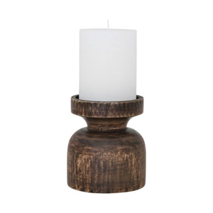 Vente chaude Accueil Table Bougeoir Décoratif Nouveau Vintage Forme Ronde En Bois Bougeoir Meilleure Qualité Bougeoir En Bois - Product Image 3