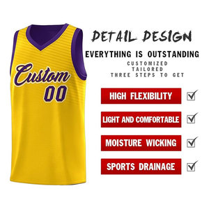 Ensemble d'uniformes de basket-ball respirants personnalisables Vêtements de sport grande taille à quantité minimale de commande bas - Product Image 2