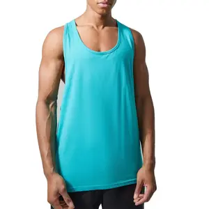 Vente en gros de maillots de corps de fitness et musculation personnalisés pour hommes en coton avec string débardeurs de gym personnalisés gilet pour hommes