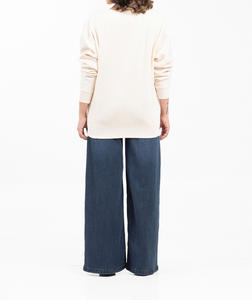 Sudadera Extra Grande con Cuello Redondo para Mujer, Lavado Ácido, Bordado 3D, Felpa de Algodón, Hombros Caídos Personalizados - Product Image 6