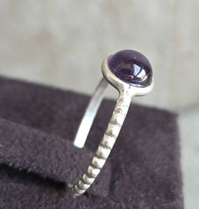 Anillo de plata de ley unisex hecho a mano, piedra preciosa de cuarzo bohemio para aniversario de boda o fiesta, regalo elegante - Product Image 3