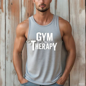 Gilet de fitness graphique pour hommes Gym Train Loose Breathable Sleeveless Shirts Summer Casual Fashion Sport - Product Image 3