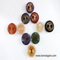 Dômes d'agate faits à la main Dôme d'orgone d'améthyste Symbole de vie d'arbre Artisanat en pierre semi-précieuse pour pierre précieuse de guérison Feng Shui Reiki