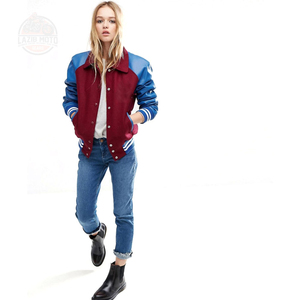 แจ็คเก็ตวาร์ซิตี้ขนสัตว์แท้ทั้งตัว ขายส่ง รับทำโลโก้ หนานุ่ม สไตล์เบสบอล แฟชั่นใหม่ ผ้าหนัง กระดุม ไซส์ใหญ่ - Product Image 3