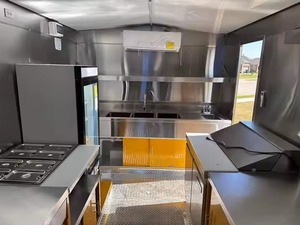 Yellow Modern Portable Stainless Steel Kitchen Cart for <b>Car</b> <b>Interior</b> Accessories Restaurant Food Trailer Concession Stall Use - Product Image 5