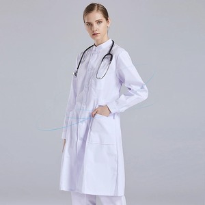 Uniformes Médicos de Alta Calidad para Doctores y Enfermeras, Venta Directa de Fábrica, Tallas Grandes, Tela de Algodón Suave, Logotipo Personalizado para Mujer - Product Image 2