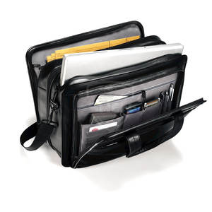 2025 último diseño al por mayor de cuero genuino 100% bolsa de ordenador portátil de alta calidad precio barato bolsa de cuero para ordenador portátil para Unisex - Product Image 4