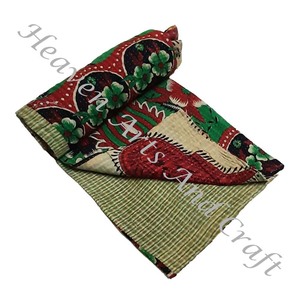 Kantha <b>Quilt</b> Gudari Kantha <b>Quilt</b> Gudari Hot Selling Wholesale Gold Supplier GD1097 <b>Handmade</b> Kantha <b>Quilt</b> Cotton Printed Indian - Product Image 5