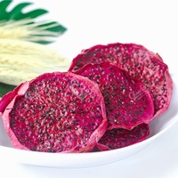 Groothandel Gevriesdroogde Rode Drakenvruchten Concurrerende Prijs Pitaya Fruitplakjes Vervaardigd In Vietnam