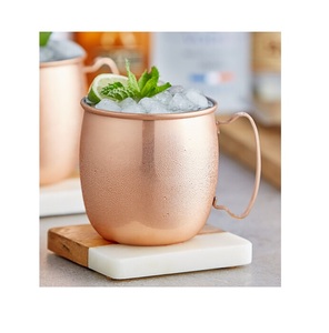 แก้วทองแดง100% เป็นมิตรกับสิ่งแวดล้อมพิมพ์ซับลิเมชันสำหรับใช้ดื่มในบ้านแก้วมักทำจากทองเหลือง - Product Image 3