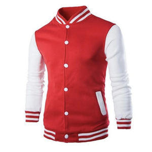 Chaqueta universitaria a la moda para hombre, chaqueta de béisbol bomber ajustada informal, chaqueta universitaria de lana Letterman para hombre - Product Image 2