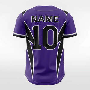Chemises de baseball avec logo brodé vierge personnalisé Maillot de baseball en polyester à sublimation pour hommes - Product Image 6