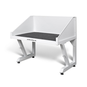Tavolo di estrazione sottopavimento, superficie di lavoro L 1000 x P 900 mm, con attacco e vasca piatta - Product Image 1