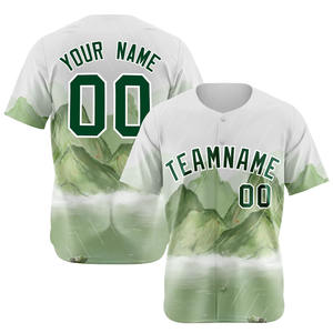 OEM Maillot de baseball pour hommes boutonné à manches courtes Hipster Hip Hop Sports Maillots de baseball personnalisés Vente en gros - Product Image 2