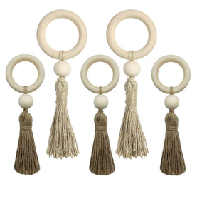 Servilleteros de madera, servilleteros de cuentas de madera de granja para decoración de boda, tamaño personalizado, los más vendidos - Product Image 6