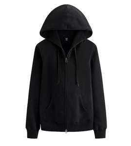 Cárdigan de suéter de algodón puro para mujer para primavera y otoño, Top deportivo y de ocio con cremallera con capucha, diseño de felpa transpirable - Product Image 3