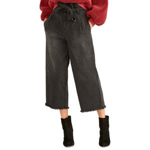 Pantaloni Cargo da Donna Rachel Roy in Tela Traspirante Neri Taglia 12 con Chiusura Elastica e Vita Alta - Product Image 1
