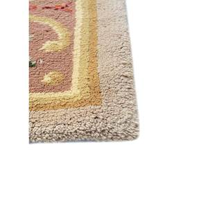 พรมขนสัตว์ถักมือ Aalam Gold รุ่น Pae-5970 ลายเหรียญสี่เหลี่ยมผืนผ้า สำหรับห้องนั่งเล่นและห้องนอน ผลิตด้วยเทคนิคการทำมือ - Product Image 4