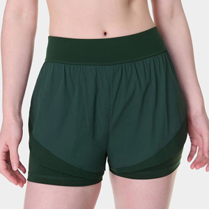 Pantalones Cortos Deportivos para Mujer, Transpirables, para Correr, con Capa Interior Integrada, Cintura Ajustable, Ropa Deportiva Ligera - Product Image 1