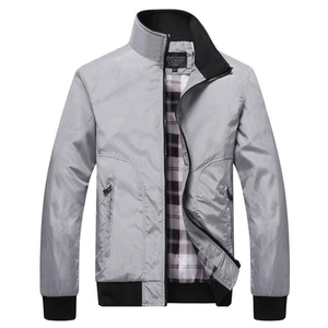 Manteaux pour hommes Bomber Jacket Printemps Automne Manteau pour hommes à fermeture éclair Casual Plus Size 5XL Stand Collar Breathable Comfortable Bomber Jacket - Product Image 1