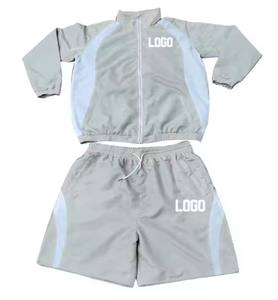 Ensembles de shorts coupe-vent d'été pour hommes High Street 100% Polyester imperméable respirant randonnée ensembles jumeaux - Product Image 6