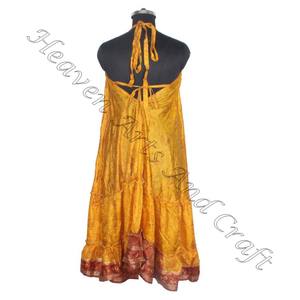 SD002 Saree / Sari / Shari indien et pakistanais vêtements de l'Inde Hippy Boho longue Unique Cool Maxi indien Vintage Sari robe - Product Image 4