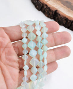 Cuentas Cuadradas de Ópalo Azul Natural, Piedra Preciosa Natural para la Elaboración de Joyería Fina - Product Image 5