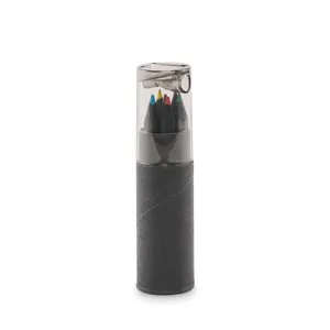 Ensemble de 6 crayons de couleur noirs Gadgets personnalisés-NEGRO - Product Image 3