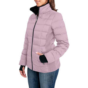 Women's Winter Quilted Long Puffer <b>Jacket</b> Plus Size Windproof Oversized with Breathable Hood Knitted Processing - Product Image 6