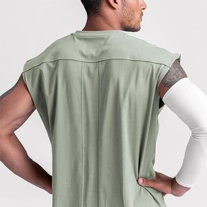 เสื้อกล้ามออกกำลังกายปี 2022 เสื้อกีฬาเพาะกายแบบไม่มีแขน สกรีนโลโก้ได้ เสื้อผ้ากีฬาผู้ชาย ผ้าฝ้าย ระบายอากาศ แห้งเร็ว - Product Image 5