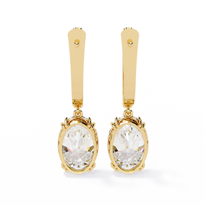 Pendientes Brillantes de Oro de 18K con Diamante Cultivado en Laboratorio, Pendientes de Diamantes Premium - Product Image 6