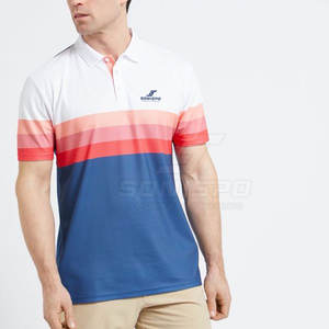 Coton pour hommes de haute qualité pour T-shirts polo tissu respirant personnalisé vente entière motif solide - Product Image 2