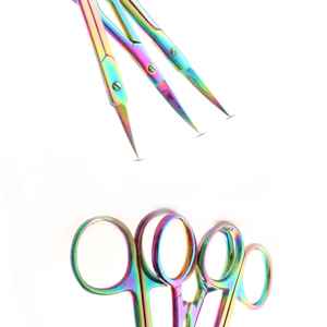 Ciseaux à cuticules professionnels de style russe, de haute qualité, durables, avec logo personnalisé, en acier inoxydable, droits, tranchants, pour la beauté des sourcils - Product Image 4