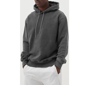 Vêtements pour hommes à manches longues de couleur unie sweats à capuche imprimés bouffants meilleure vente produit pull vêtements d'hiver sweats à capuche pour hommes - Product Image 1
