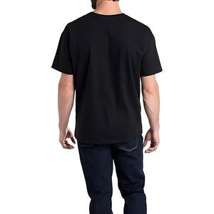 100% cotton heavy t-<b>shirt</b> summer solid color 230 g <b>men's</b> <b>white</b> casual all-match round neck fall shoulder <b>short</b> <b>sleeve</b> - Product Image 2