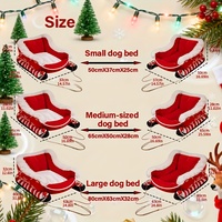 Canapé-lit pour animaux de compagnie en peluche épaisse, tapis pour chien et chat, style traîneau, ultra doux, pour intérieur, petites, moyennes et grandes tailles, accessoires en gros