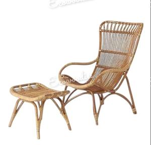 Mecedora de bambú para jardín reclinable al aire libre de alta calidad con taburete para jardín, sala de estar, balcón - Product Image 5