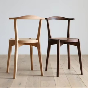 Minimalist Scandinavian Dining Chair Made of Solid Teak, lightweight comfortable chair Perfect for Home Dining or wedding event - Product Image 1