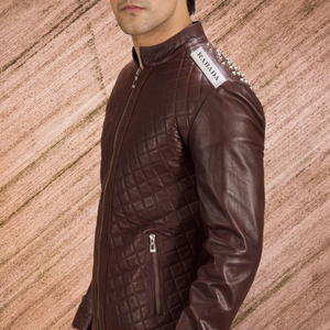 Wholesale Casual Style Top Quality Men Stylish Leather <b>Jacket</b> Good Quality Men Leather <b>Jacket</b> Solid Color - Product Image 3