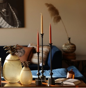 Unique Design Metal Taper <b>Candle</b> <b>Holder</b> Black Color For Home Wedding Christmas Tabletop Decorative <b>Candle</b> Tapers - Product Image 1