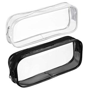 Fashion <b>Clear</b> PVC Zipper Pencil <b>Bag</b> & Cosmetic <b>Bag</b> for <b>Toiletries</b> Exam Travel - Product Image 1