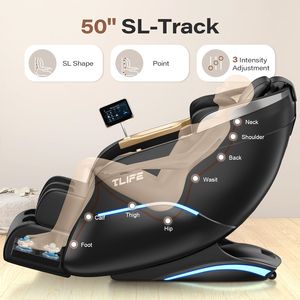 Sillón de Masaje de Gravedad Cero, Sillones de Masaje de Cuerpo Completo, Reclinable, Pantalla Táctil, Rodillos para Pies, Bolsas de Aire, Bluetooth, Escaneo Corporal, Estiramiento Tailandés - Product Image 6