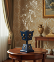 Brûleur d'encens en bois de qualité supérieure, écologique, en bois naturel, artisanat durable, styles traditionnels et modernes, décoration d'intérieur