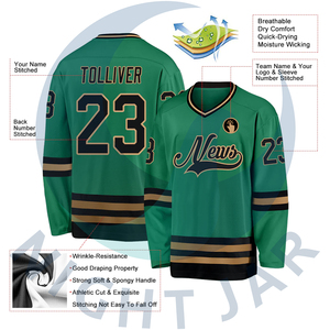 Vente en gros OEM Maillots de hockey sur glace sublimés légers avec impression de logo personnalisé Meilleurs nouveaux vêtements de hockey sur glace - Product Image 2